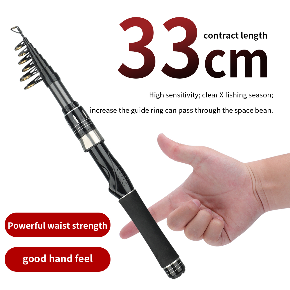 Joran Mini Portabel 33cm Panja - Fishing Rod Surf ulasan dan harga