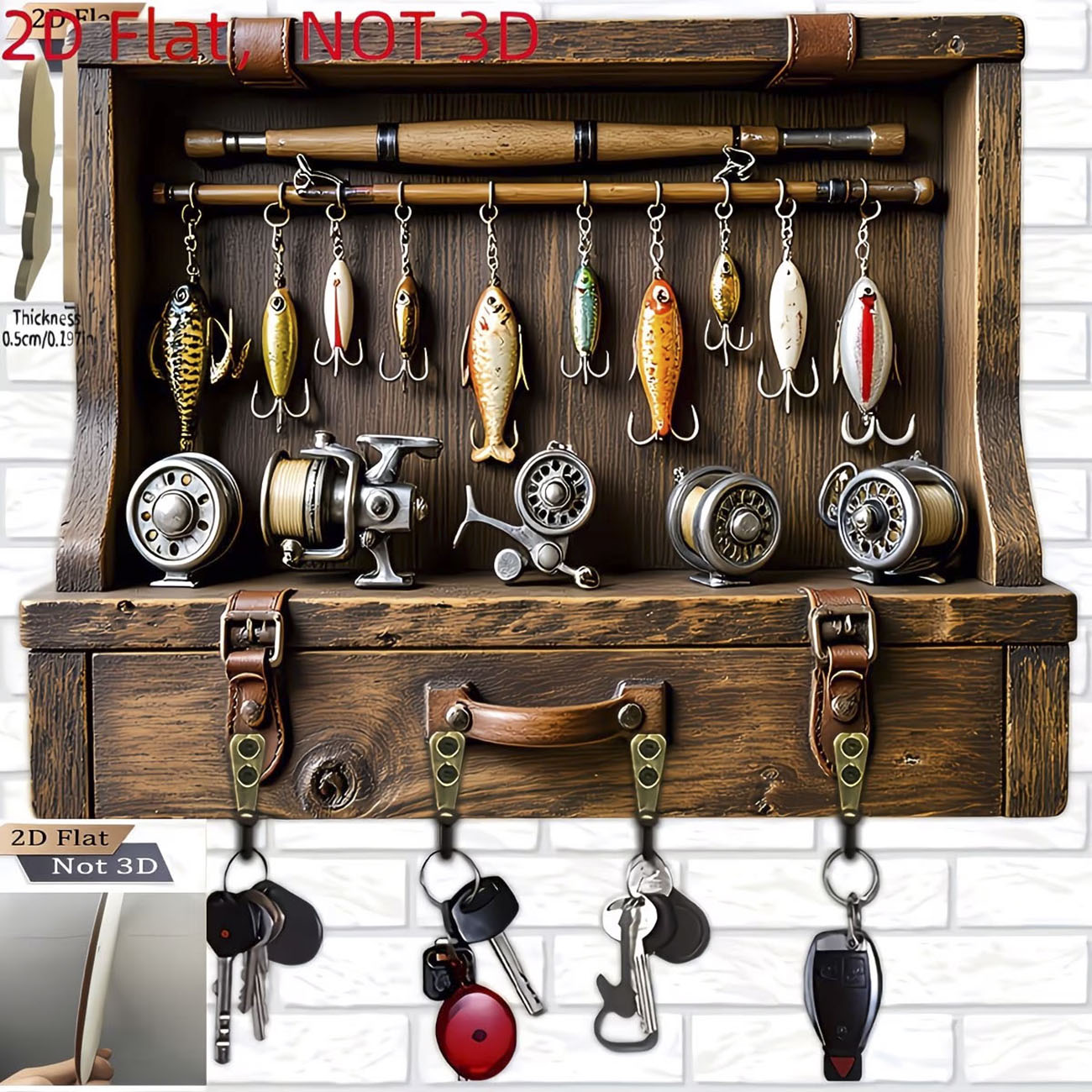 Gantungan Kunci Umpan Pancing  - Fishing Rod Combo ulasan dan harga