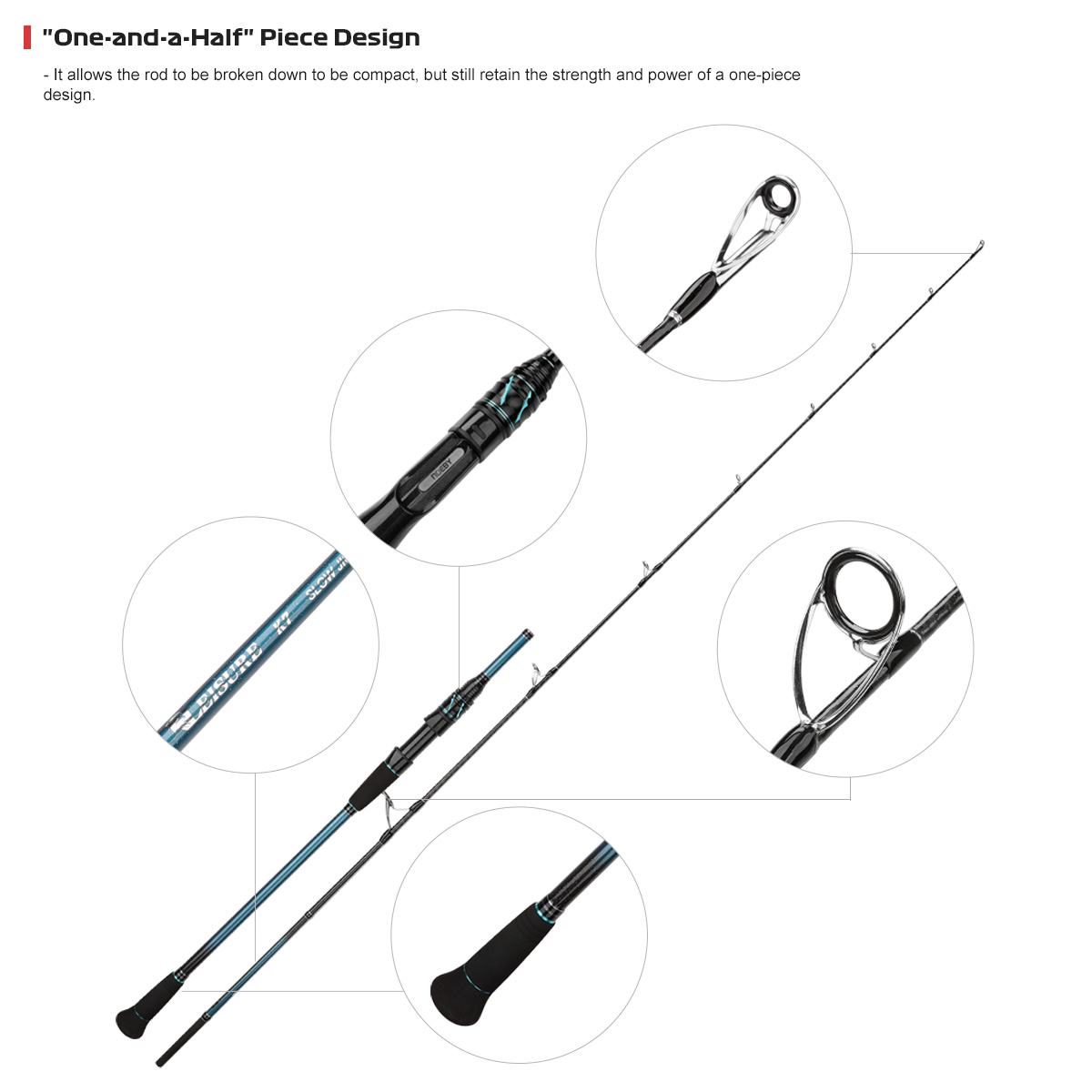NOEBY K7 Slow Pitch Jigging Ro - Fishing Rod Surf ulasan dan harga